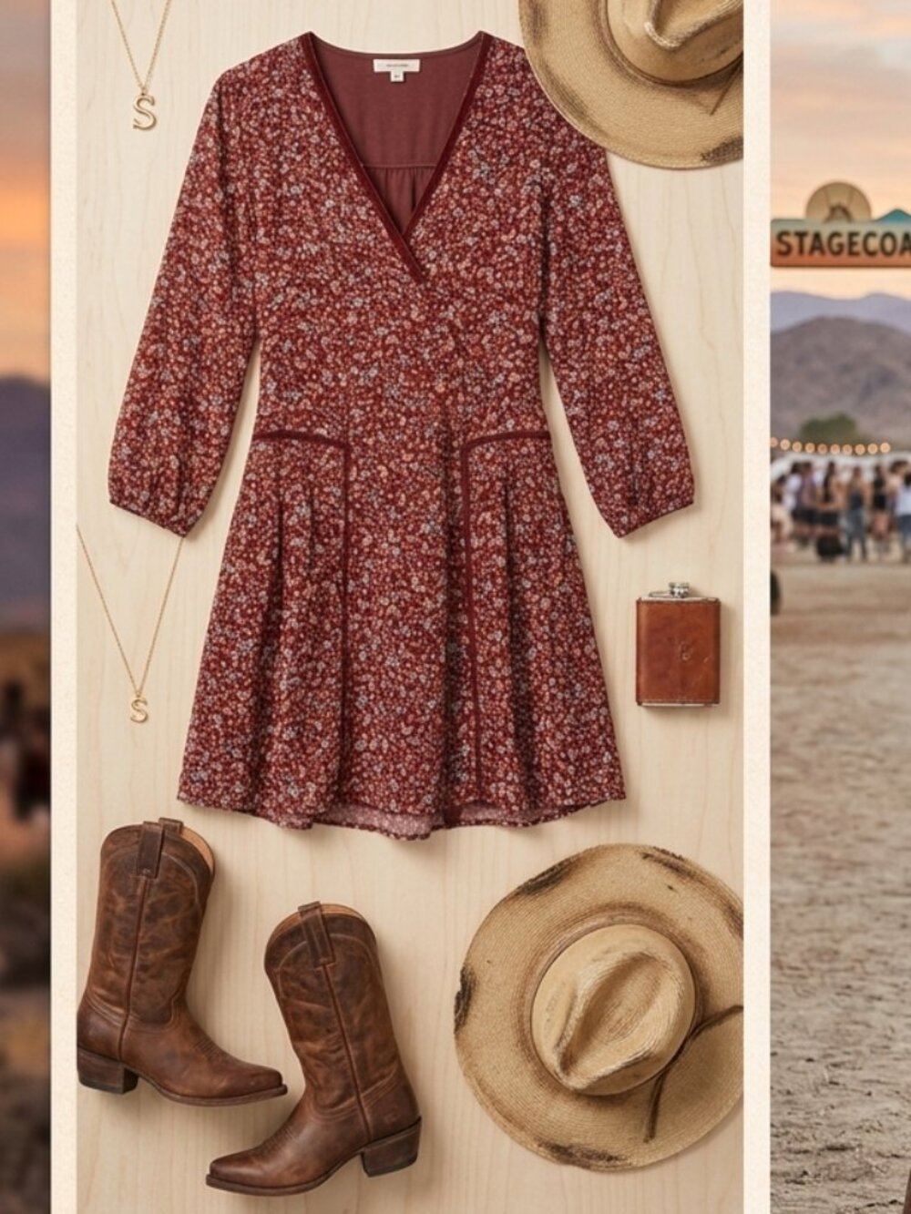 Lucky Brand NWT Floral Mini Dress XS Cottagecore Boho Fall - Picture 16 of 16